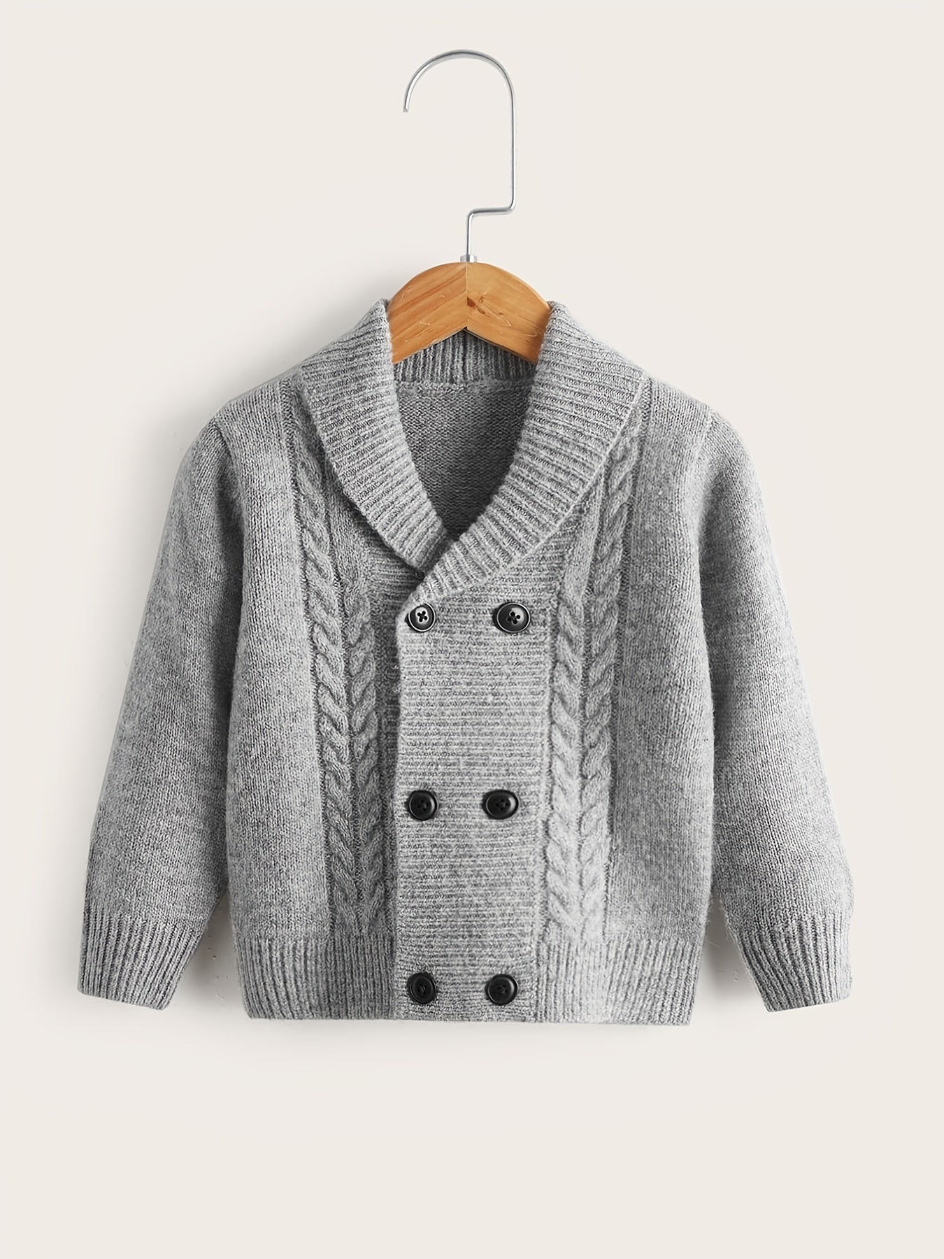 Boys Casual Knitted Sweater Cardigan Jacket for Winter