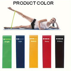5pcs TPE Elastic Resistance Bands for Yoga Exercise & Stretching
