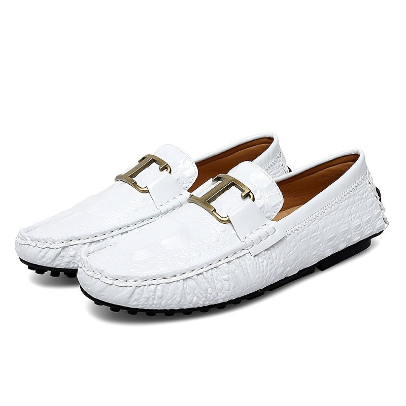 Metal Buckled Loafers Anti-slip Casual Shoes