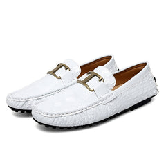 Metal Buckled Loafers Anti-slip Casual Shoes