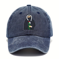 Fashionable Cartoon Embroidery Sunscreen Baseball Cap for Cycling Running