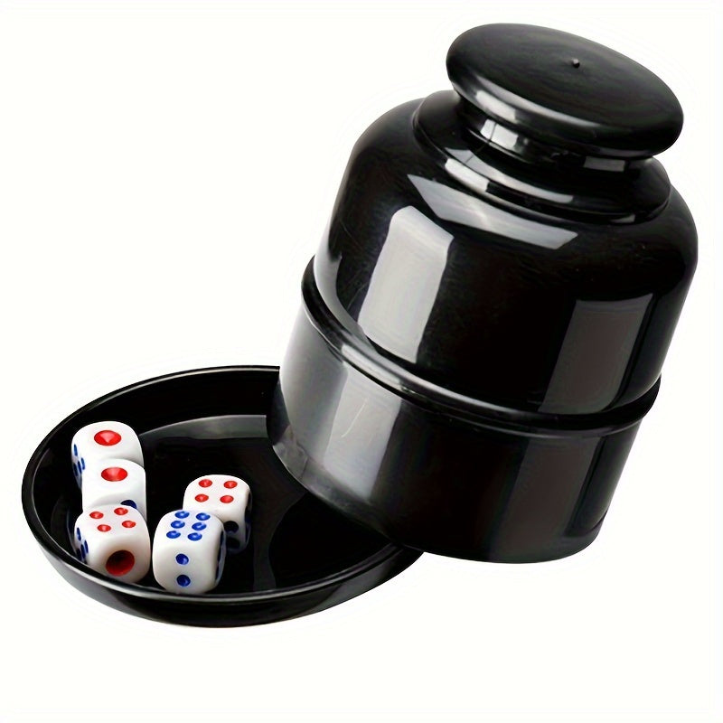 Bar Party Dice Cup with 5 D6 Dice