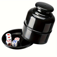 Bar Party Dice Cup with 5 D6 Dice