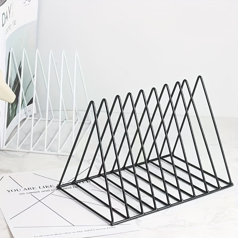 Metal Wire Magazine Holder File Folder Organizer Bookshelf Decor