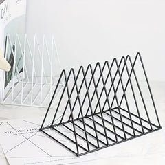 Metal Wire Magazine Holder File Folder Organizer Bookshelf Decor