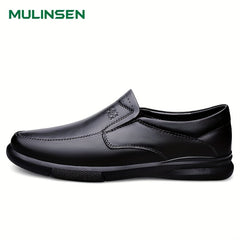 Men's Chinese Characters Embossed Loafer Shoes
