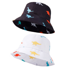 Kids Dino Print Fisherman Hat Sun Hat