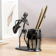 Metal Desk Penholder Rocker And Guitar Office Supplies Organizer