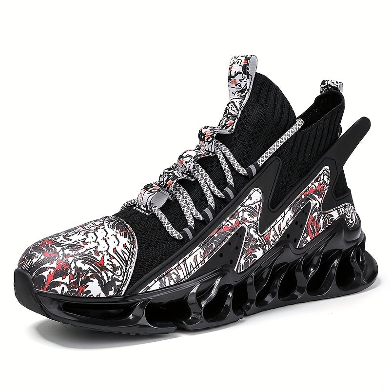 Men's Block Blade Sneakers Breathable Shock Absorption Running Shoes