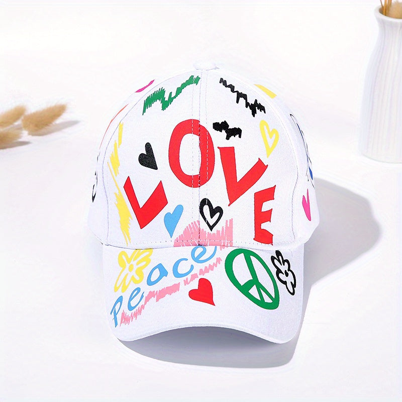 Graffiti Cartoon Baseball Cap Unisex Hip Hop Sun Hat