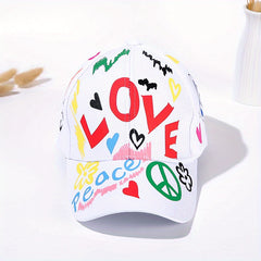 Graffiti Cartoon Baseball Cap Unisex Hip Hop Sun Hat
