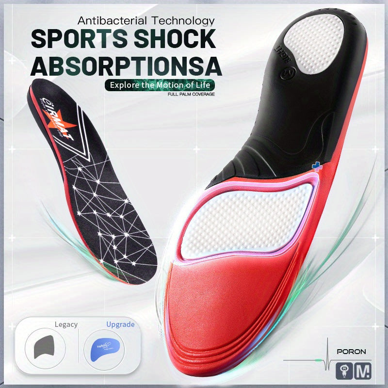 Orthopedic Insoles PU Gel Shock Absorption Health Sole Pad Arch Support