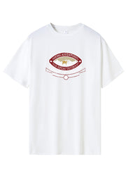 Men's Printed Sports Tee Shirt Stretch Round Neck