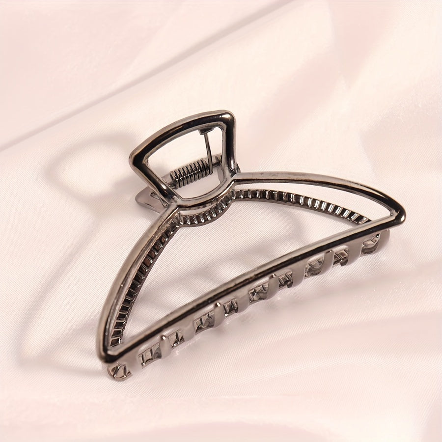 Large Hair Grip Hollow Semi circle Hair Clip