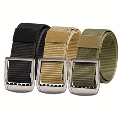 21in Tactical Alloy Buckle Canvas Belt for Outdoor Work Waist Casual Pants