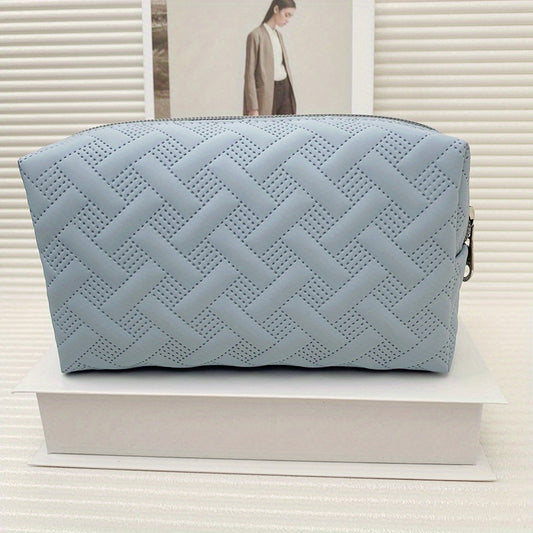 Women's Minimalist Makeup Pouch Zipper Portable Cosmetic Bag