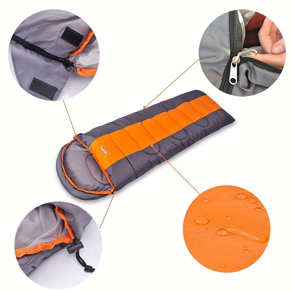 Lightweight Envelope Sleeping Bag for Camping Hiking Travel Warm Cold Use 1kg