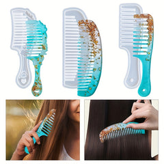 Retro Ladies Hair Comb Silicone Mold for DIY