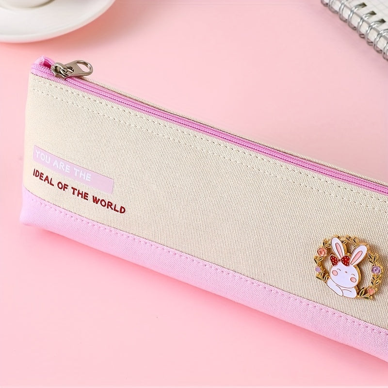 Triangle Pencil Case Student Learning Supplies Stationery Storage Bag