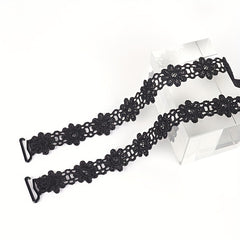 Floral Lace Shoulder Straps, Adjustable, Invisible