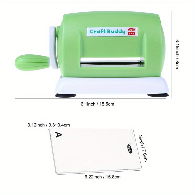 Portable 5 Colors Craft Buddy Mini Die Cutting Machine With Pads
