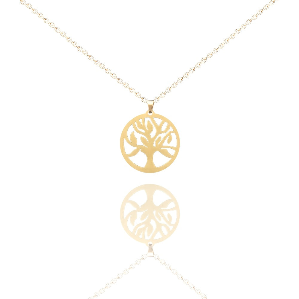 Tree Of Life Round Pendant Necklace for Daughter