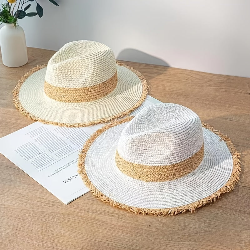 Men Straw Hat Vacation Breathable Summer