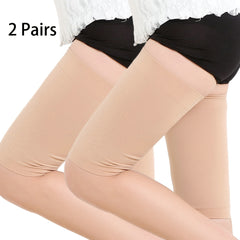 2 Pairs Thigh Compression Sleeves Breathable High Elastic Sport Thigh Socks