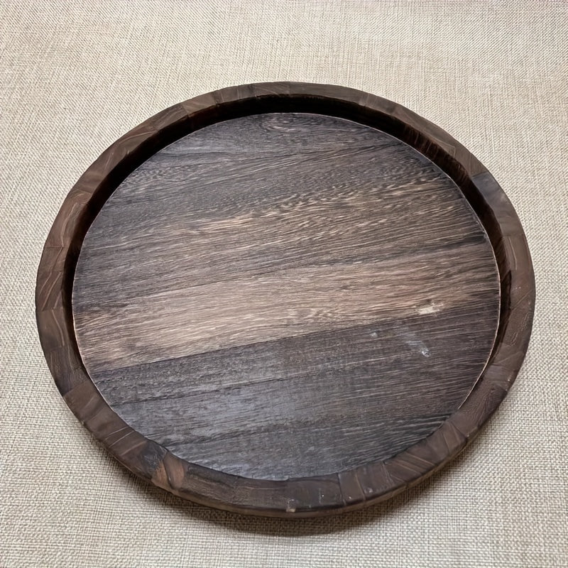 Wooden Storage Tray Farmhouse Style Christmas Decorative Tray