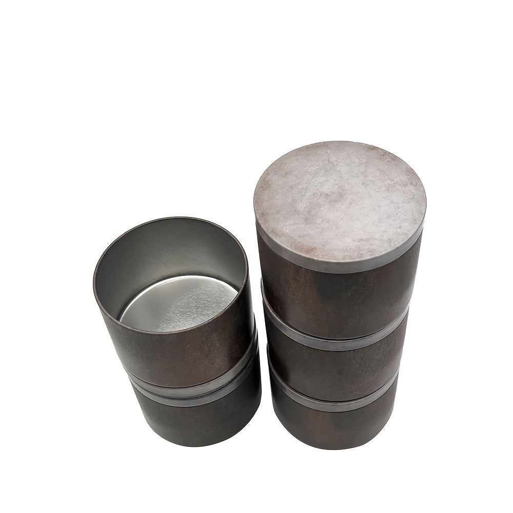 12pcs 8oz Retro Candle Tins With Lids - Arts Crafts Storage More