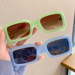 Square Jelly Gradient Sunglasses UV400 for Beach Party Club