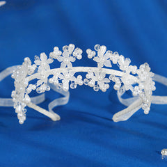 Crystal Acrylic Flower Hairband Headband Princess Tiara