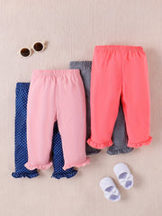 Baby Boys Girls Multicolor Trousers Multipack Casual Pants