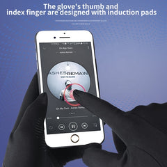 Warm Fleece Thermal Gloves for Outdoor Activities and Winter Sports