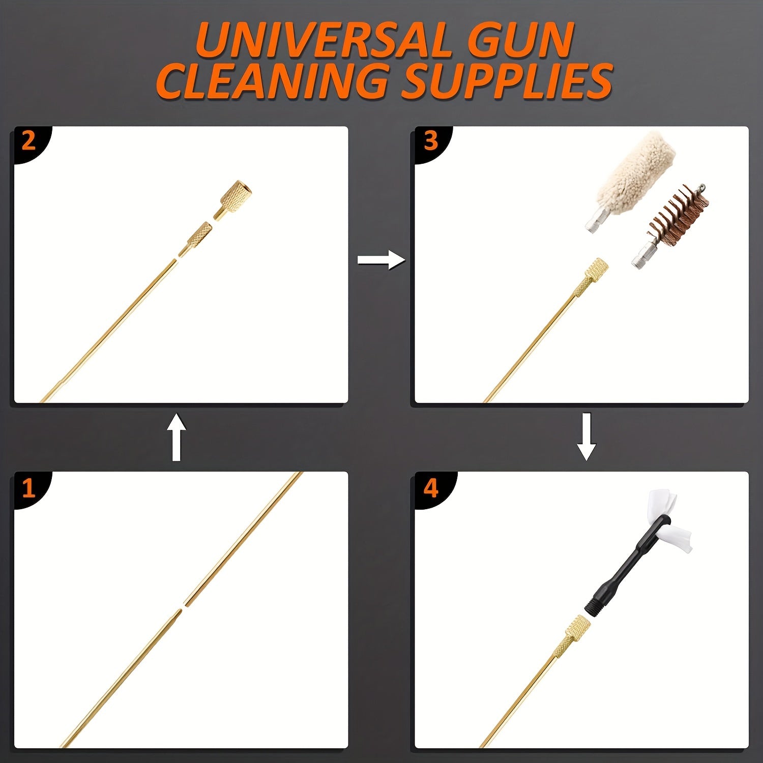 25pcs GK08 Copper Wire Brush Set Aluminum Box Heavy Duty Cleaning Tool
