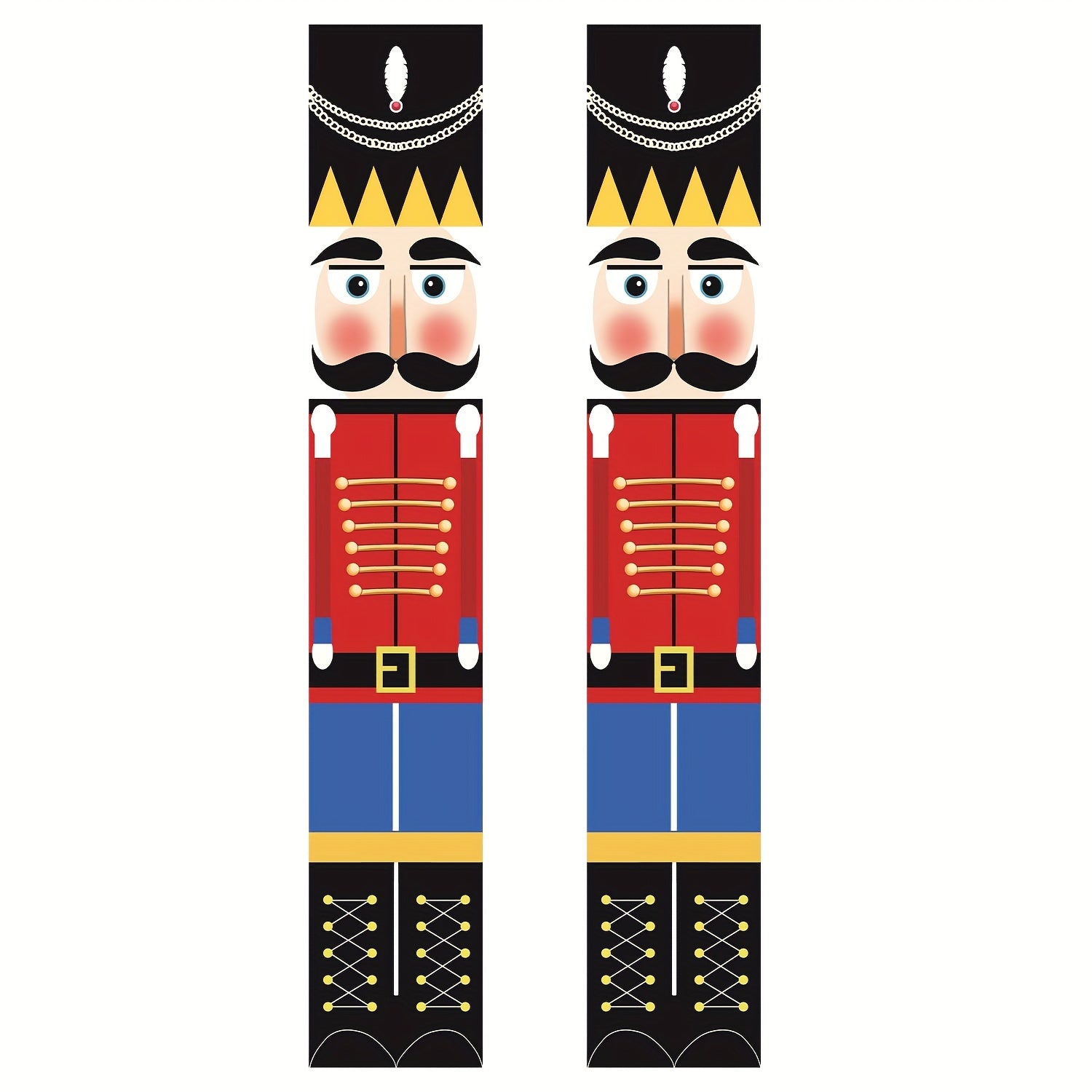 Nutcracker Christmas Decor Soldier Model Banner Outdoor Hanging Sign
