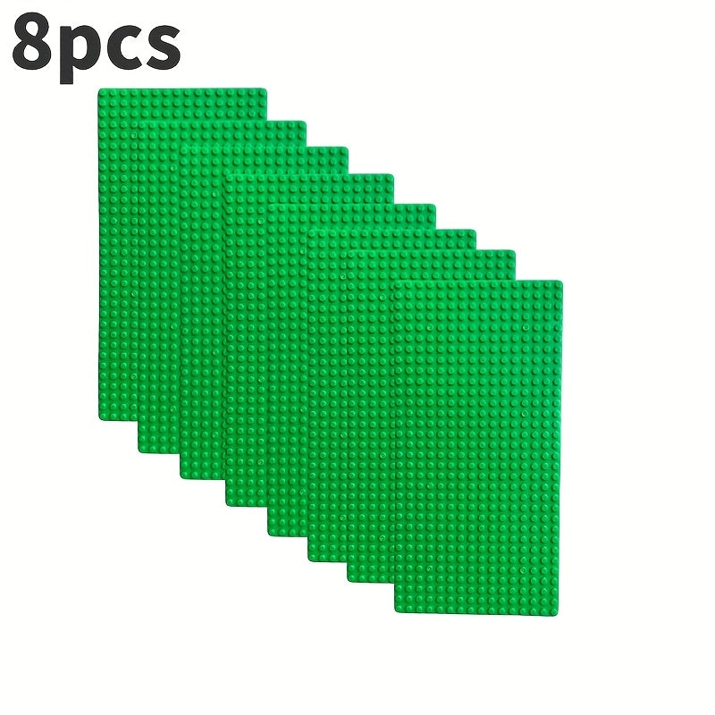 Building Baseplate 16x32 Studs Green ABS Easy Puzzle