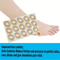 75pcs Soft Callus Cushion Pads with Toe & Foot Rubbers