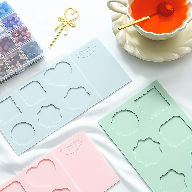 Silica Gel Wax Seal Molds Flower Shape for 2.54 cm Wax Seal Stamp
