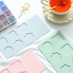 Silica Gel Wax Seal Molds Flower Shape for 2.54 cm Wax Seal Stamp