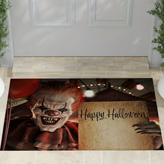 Haunted House Door Mat Spooky Halloween Theme Non Slip Welcome Mat