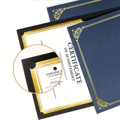 1pc Diploma Cover Golden Foil Border Letter Size