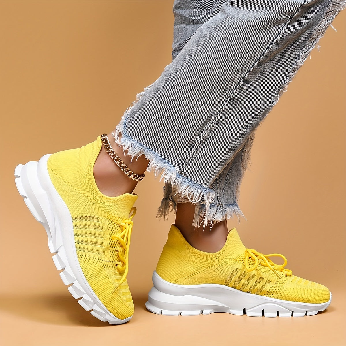 Women's Mesh Breathable Running Shoes Comfortable Shockproof Sneakers