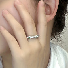 Rhinestone Decor Open Ring Fashion Jewelry for Women Girls