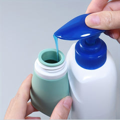 4PCS Silicone Travel Bottle Shower Gel Shampoo Empty Bottle Set