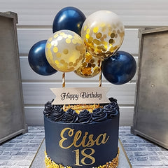 Latex Confetti Sequin Balloon Set for Christmas Birthday Cake Decoration