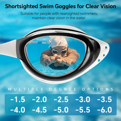UV Protection Anti Fog Goggles for Nearsighted Swimmers