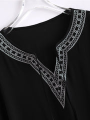 Cover Up Shirt V Neck Tassel Beachwear Loose Fit
