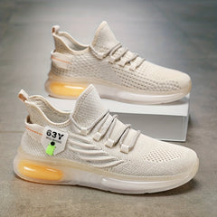 Men's Lace up Sneakers Athletic Shoes Shock absorbing And Breathable Running