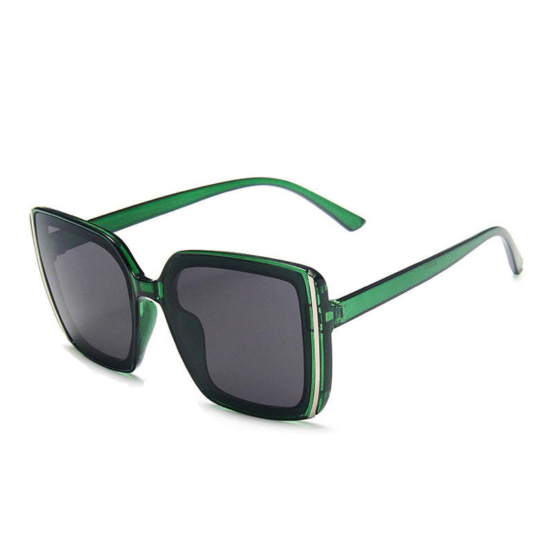 Women Oversize Square Sunglasses Gradient Plastic Female Sun Glasses
